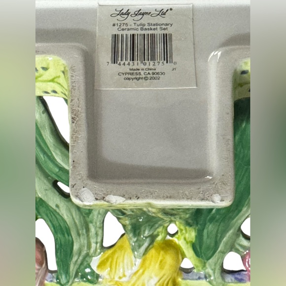 Lady Jayne Ltd. Tulip Stationary Ceramic Basket - Picture 5 of 6
